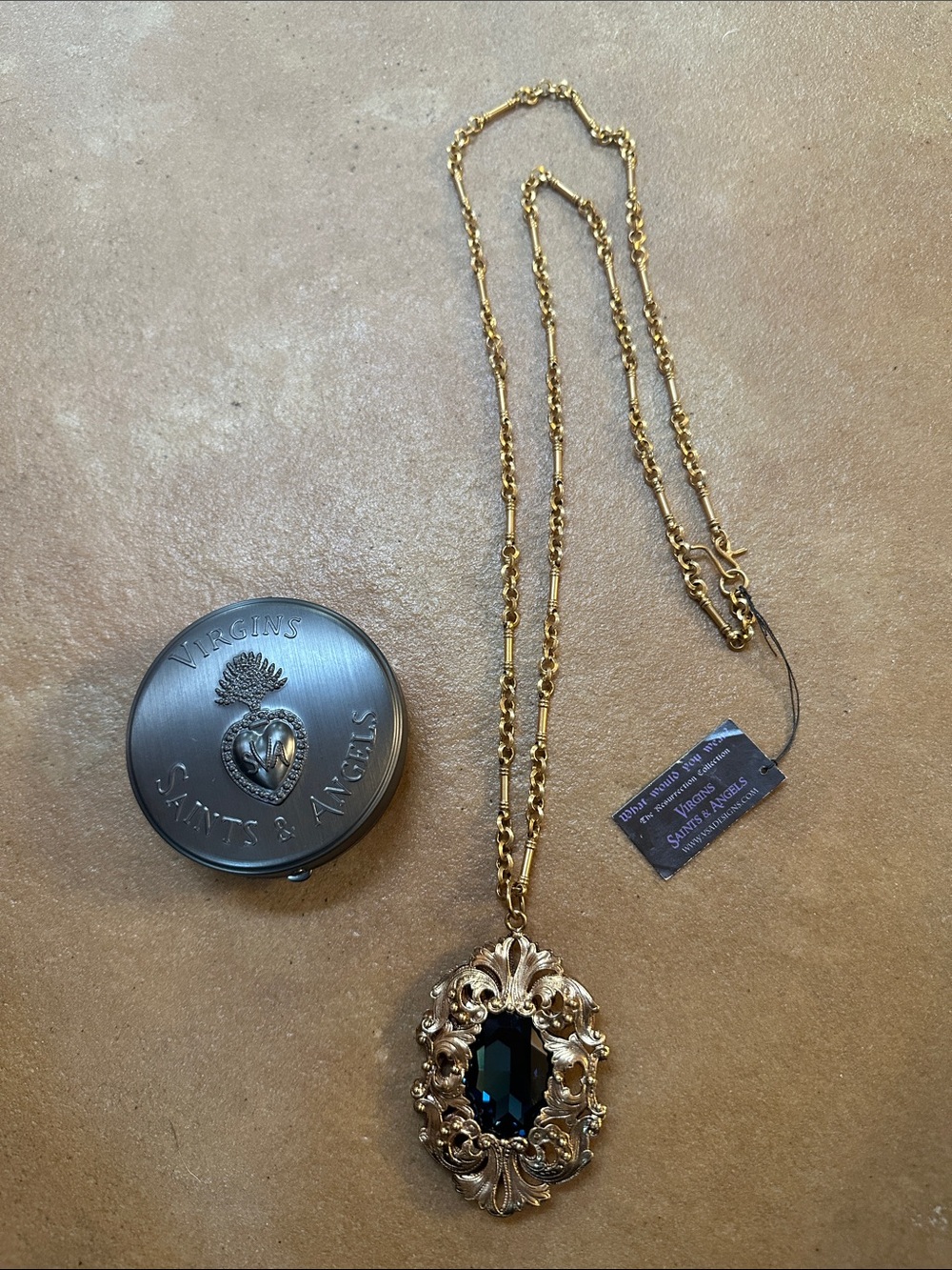 Authentic Virgins Saints & Angels (VSA) Statement Necklace, Never Worn